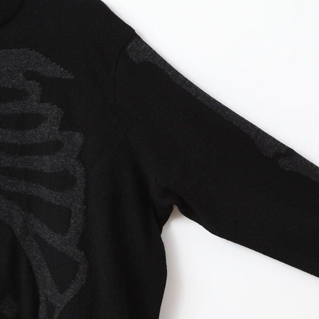 sbk.0001AW24-black x black bone クルーネックセーター Days Of