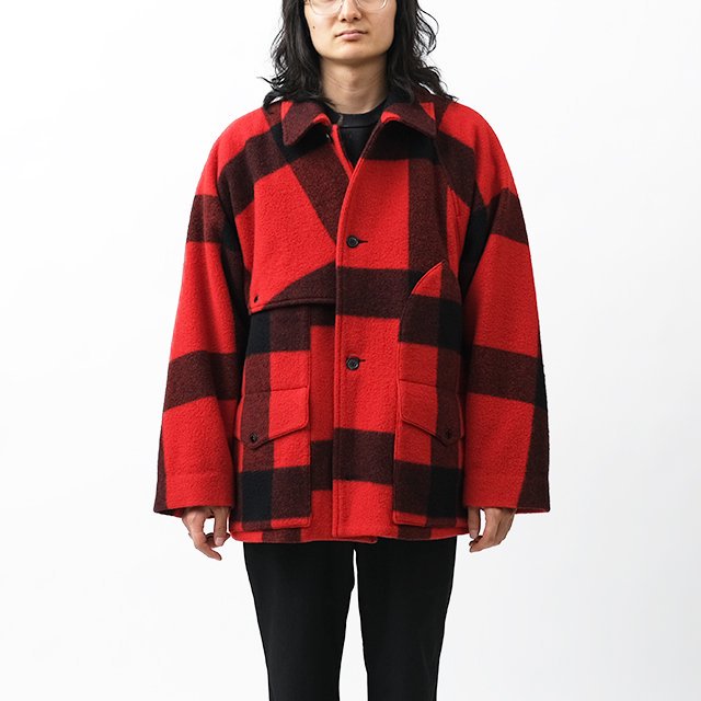 Buffalo Plaid Cruiser Jacket #Red x Black [BHS24F001]