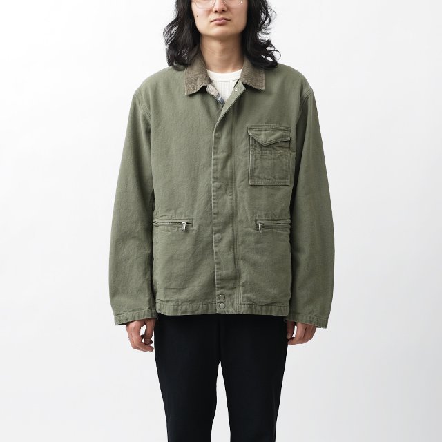 nonnative WORKER JACKET COTTON OXFORD SULFUR DYE #KHAKI [NN-J4506]｜Silver  and Gold Online Store