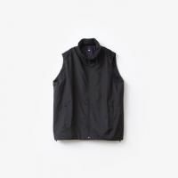 Needles Wind Vest - Poly Brushed Taffeta #Black [QV378]