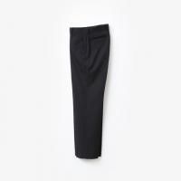 AURALEE LIGHT WOOL MAX GABARDINE SLACKS #TOP BLACK [A25SP02MG]