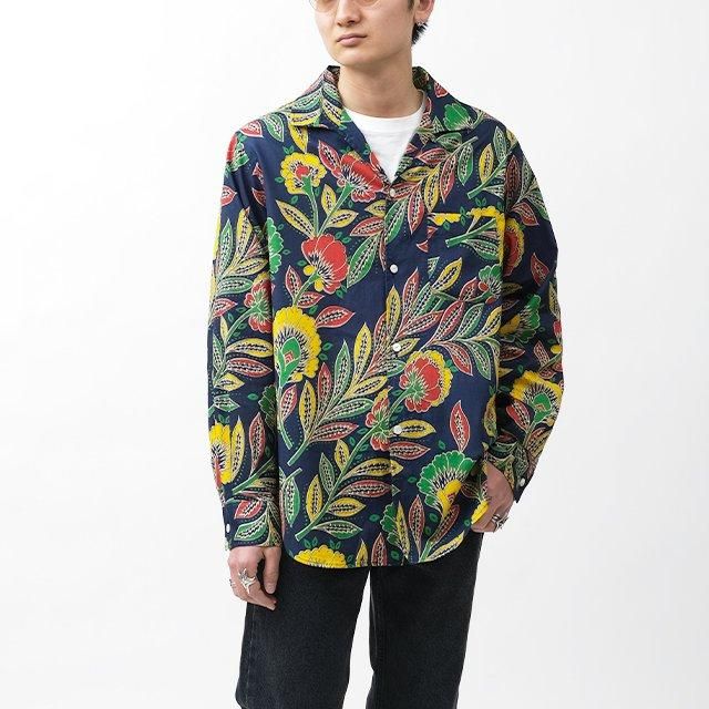 Needles Italian Collar Shirt - Printed Cotton Lawn Needles Italian Collar Shirt - Printed Cotton Lawn