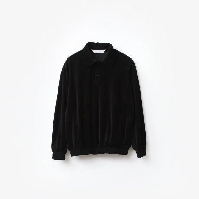 ANDER VELOUR POLO #BLACK [A-95]｜Silver and Gold Online Store