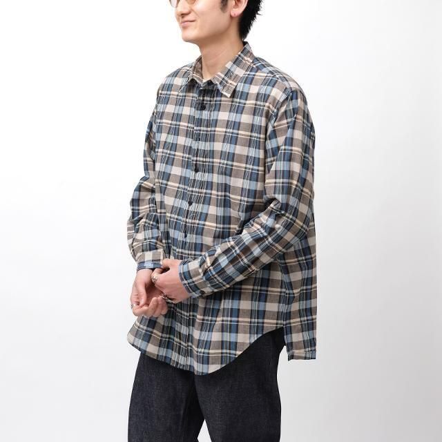 トップス ensou. / Rough Cut Shirt ensou. Rough-cut Shirt (Charcoal) / E11S010