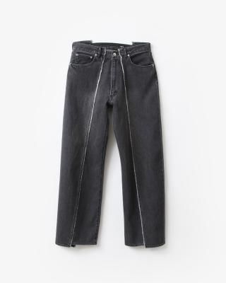 OLD PARK BAGGY JEANS #FADED BLACK [OPJ-01]