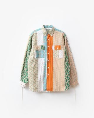  Midorikawa BASIC SHIRT #FLOWER [MID25AW-SH06B] Size:1