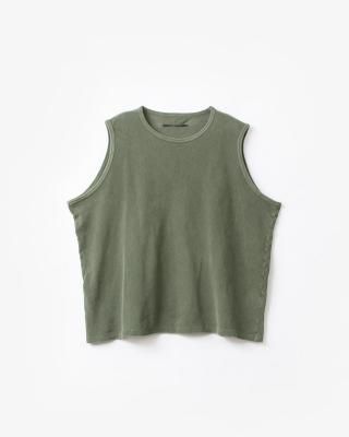 ANDER MESH SLEEVELESS #OLIVE DRAB [A-100]