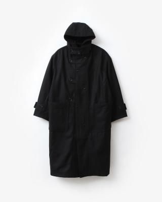Engineered Garments Duffle Coat - 24oz Wool Melton #Black [RV210]