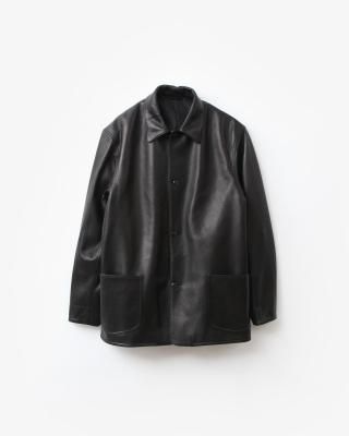 blurhms Steer Leather Coverall #Black [BHS25F002]