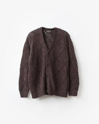 PENDLETON Lace Stitch Cardigan #Brown [5575-2003]