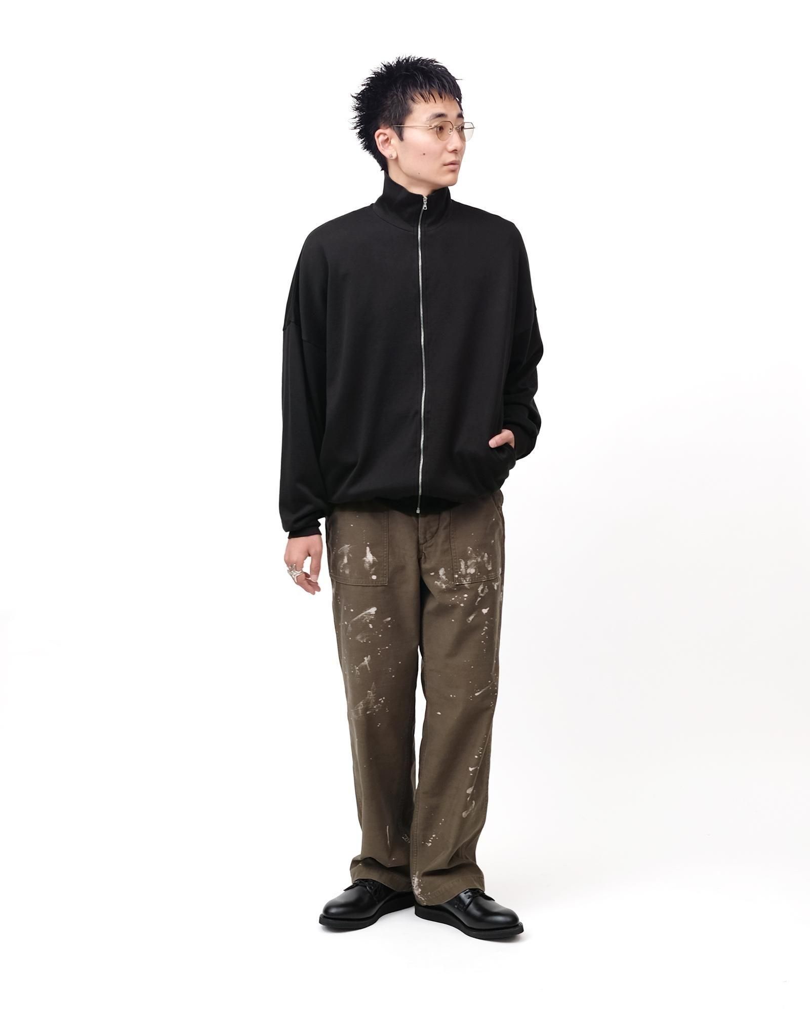 週末価格WASHED BAGGY SATIN BLEACHED BAKER AURALEE / Washed Baggy Satin Bleached Baker Pants (Dusty