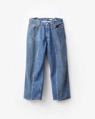 OLD PARK BAGGY JEANS #BLUE size:L [OP-426]
