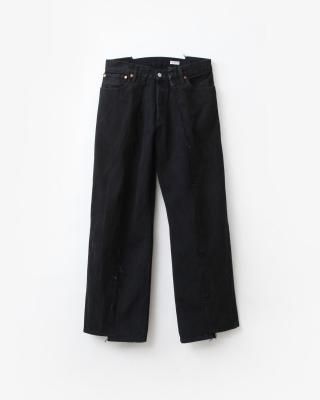 OLD PARK BAGGY JEANS #BLACK size:M type:B [OP-426]