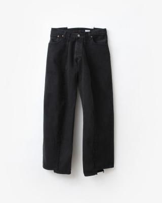 OLD PARK BAGGY JEANS #BLACK size:M type:C [OP-426]