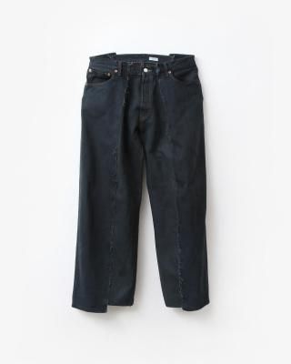 OLD PARK BAGGY JEANS #BLACK size:L type:A [OP-426]