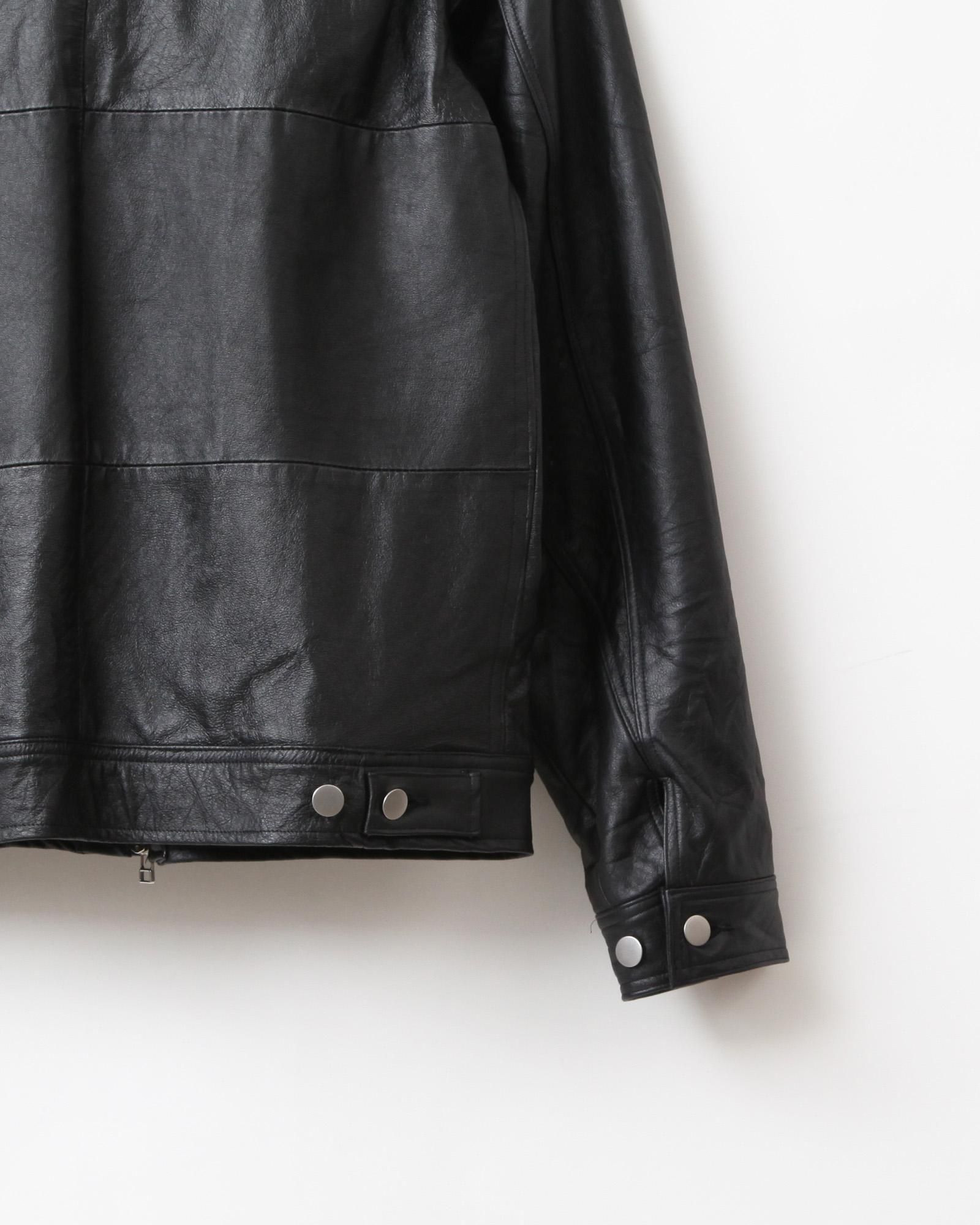 【vintage】service jacket 黒 ユーティリティセットアップ 」 ステンカラー ZIPブルゾン（07-23BI03