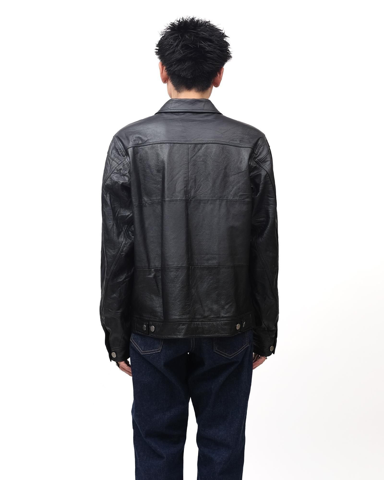 Oldpark オールドパーク OLD PARK | ZIP UP LEATHER WORK JACKET - KNOCK OUT 247