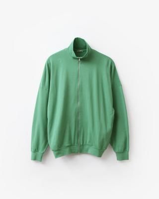 AURALEE SUPER HIGH GAUGE SWEAT ZIP BLOUSON #GREEN [A25AB01CU]