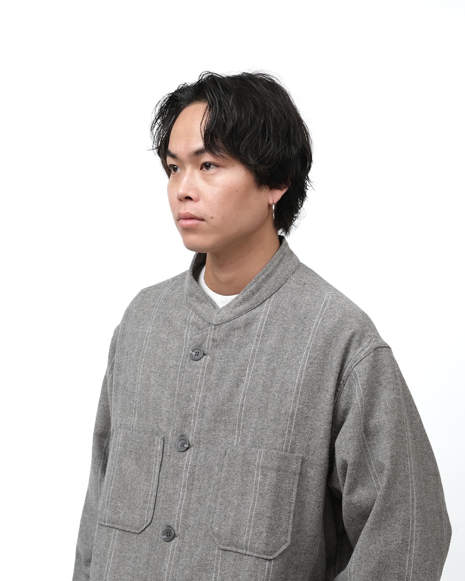 アルチューデランボー Engineered Garments Engineered Garments Dayton Long Shirt - Wool Striped HB #Lt