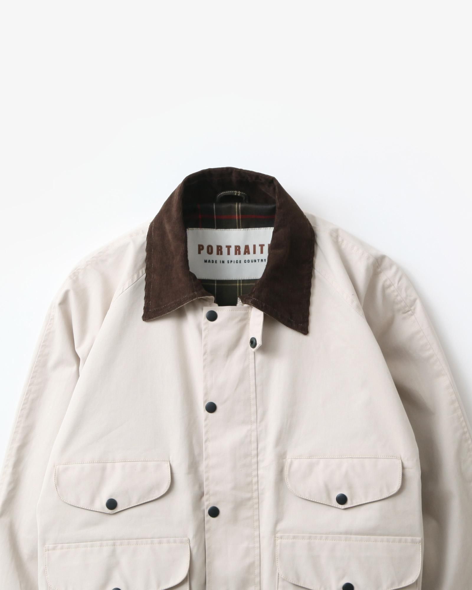 PORTRAITE Classic Field Jacket-Short #Ivoryi Twill [001-R-EQ