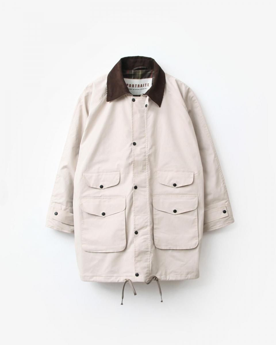 PORTRAITE Classic Field Jacket-Long #Ivory Twill [002-R-EQ
