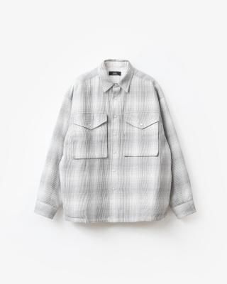  ensou. Padded Shirt #Smoke Check [E13S005] 