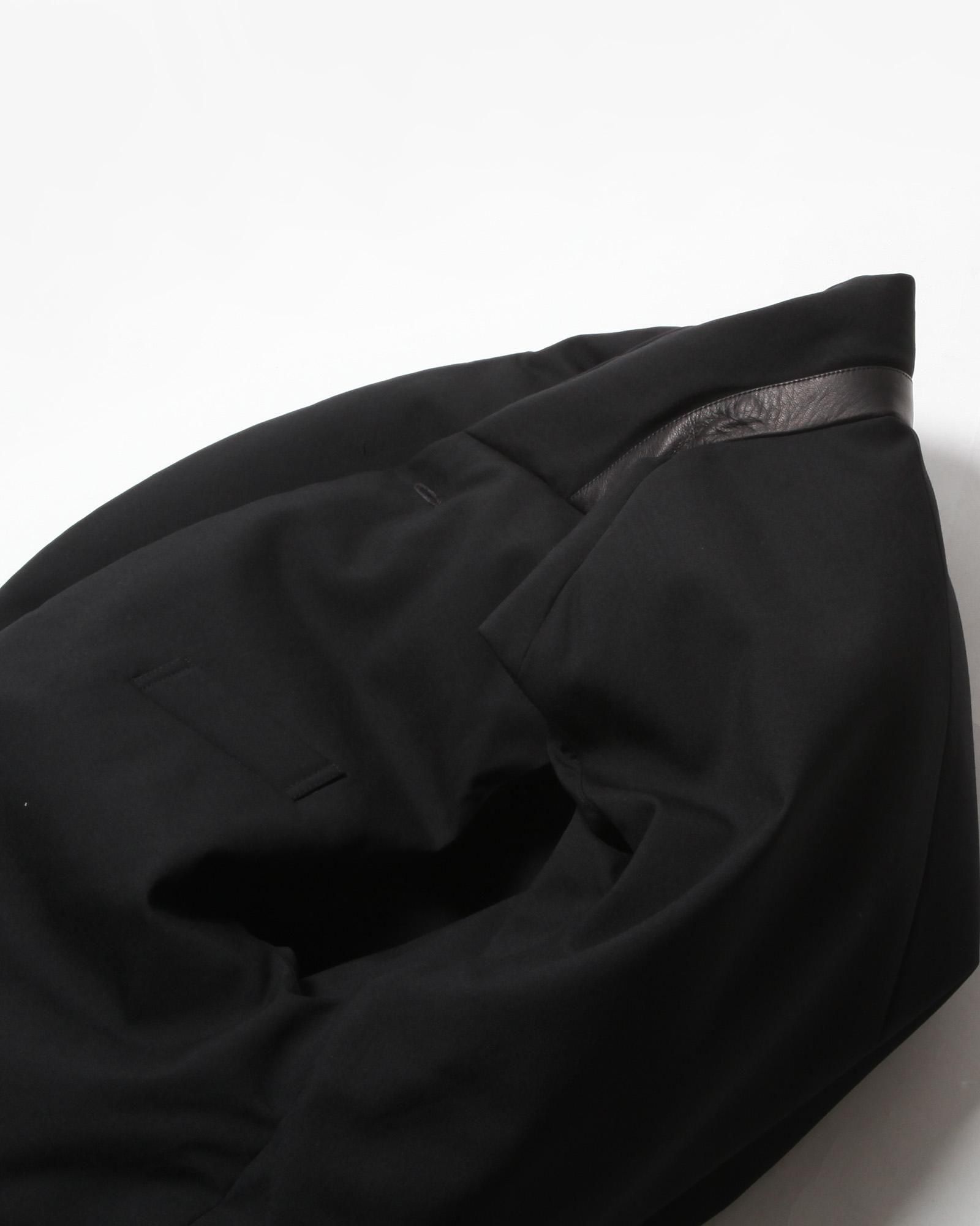 TAKAHIROMIYASHITATheSoloist. shawl collar down vest. #black