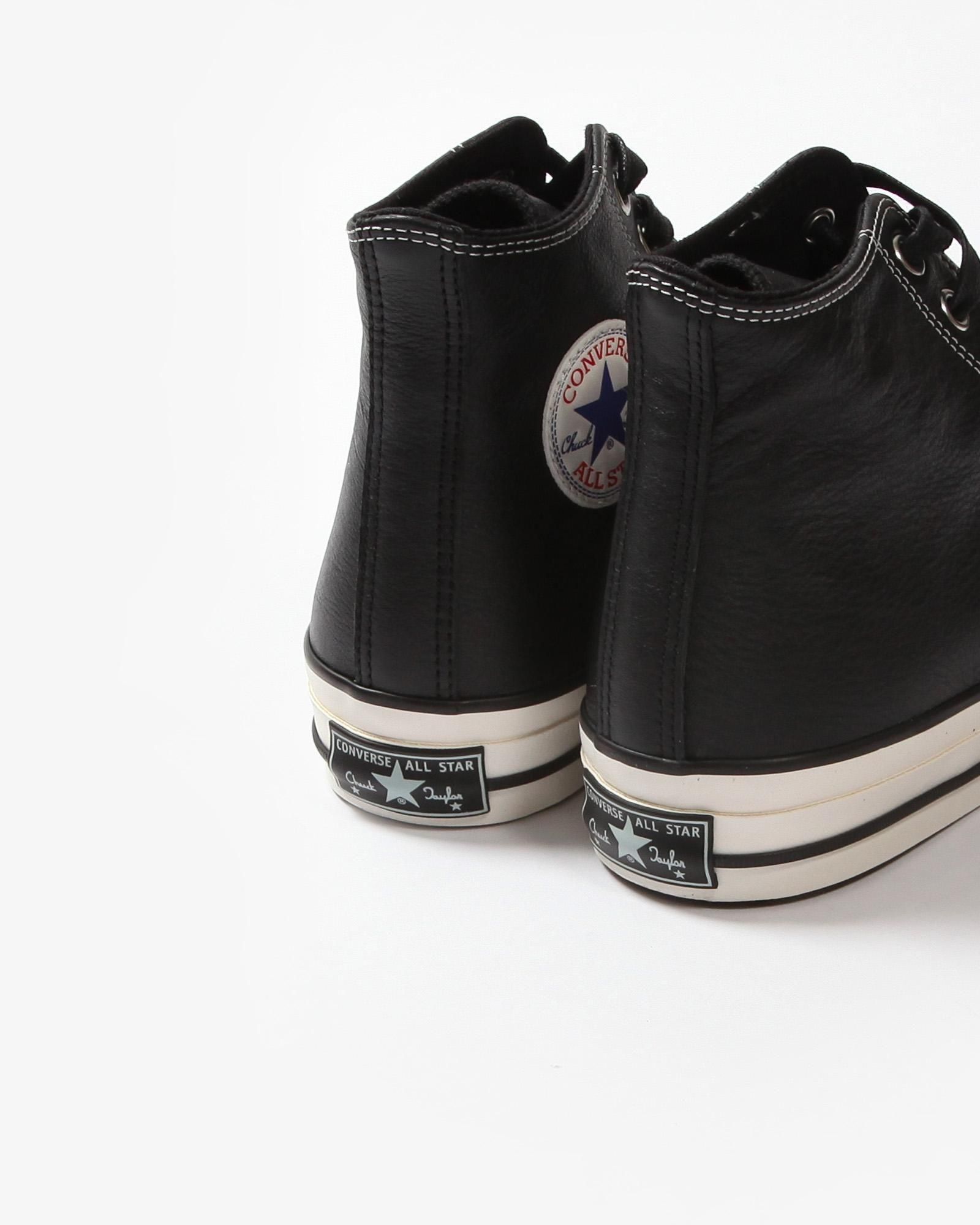 CONVERSE ADDICT CHUCK TAYLOR LEATHER HI #BLACK [33900010