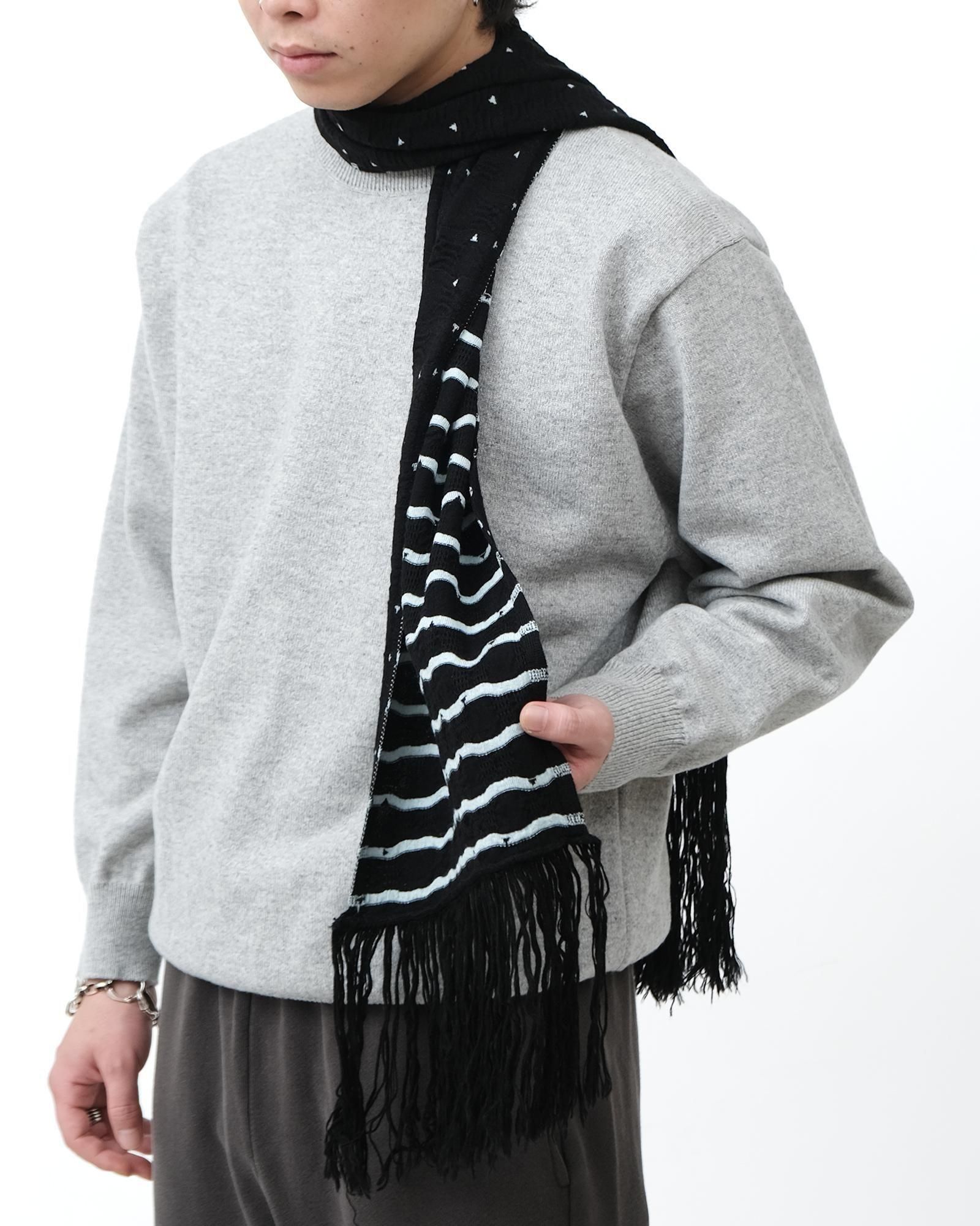 KIKO KOSTADINOV TARR SCARF #NIGHT SKY [KKAW25KN09-112]｜Silver and