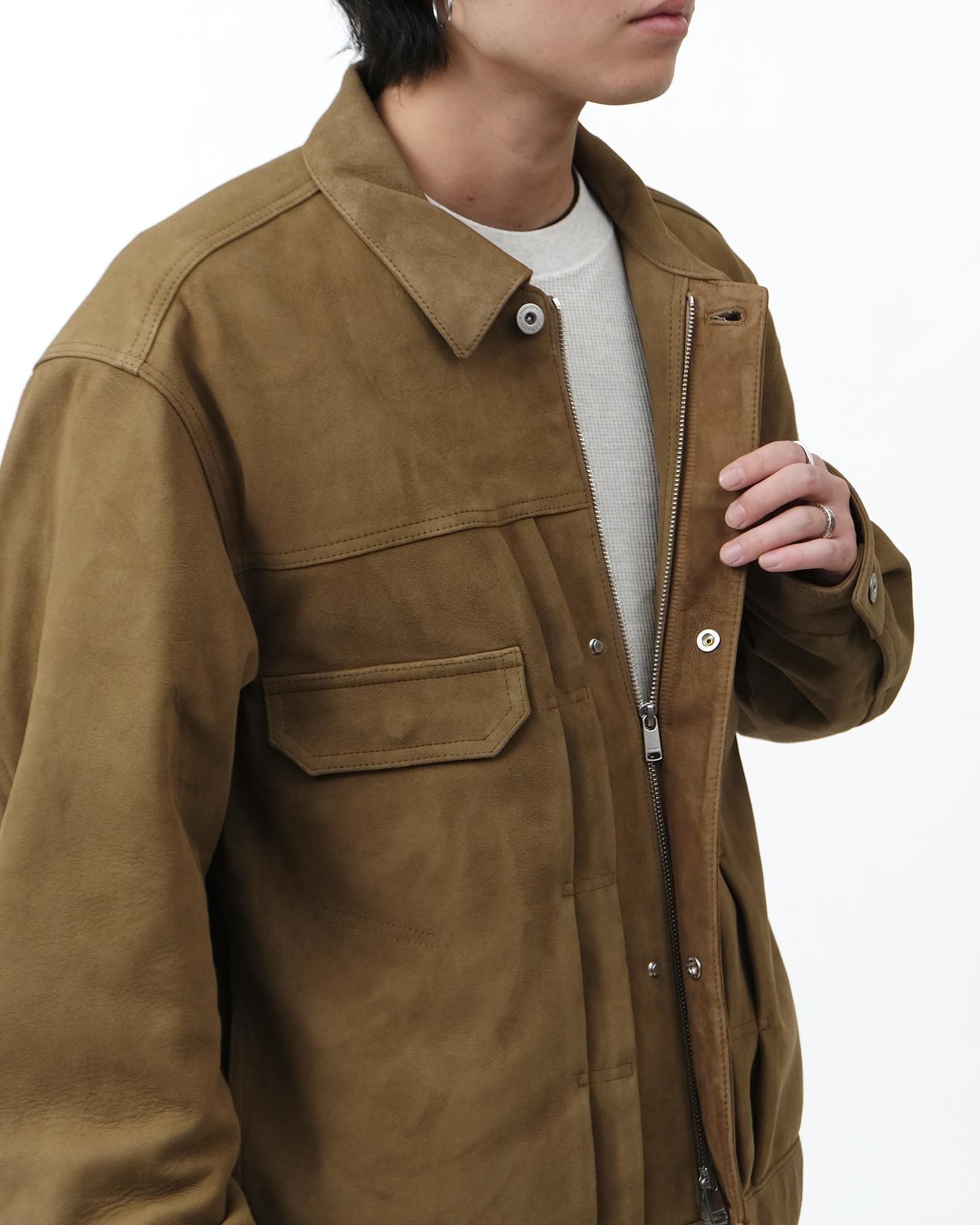 ジャケット・アウター nonnative TRUCKER BLOUSON SHEEP LEATHER nonnative - TRUCKER BLOUSON SHEEP LEATHER WITH GORE-TEX