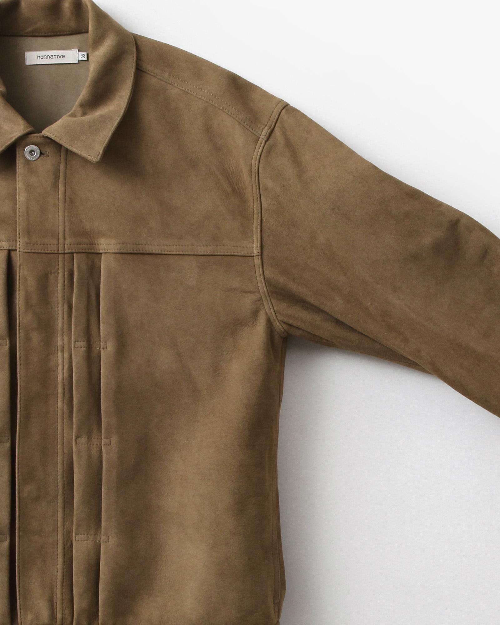 nonnative TRUCKER BLOUSON SHEEP LEATHER #BROWN [NN-J4704]｜Silver