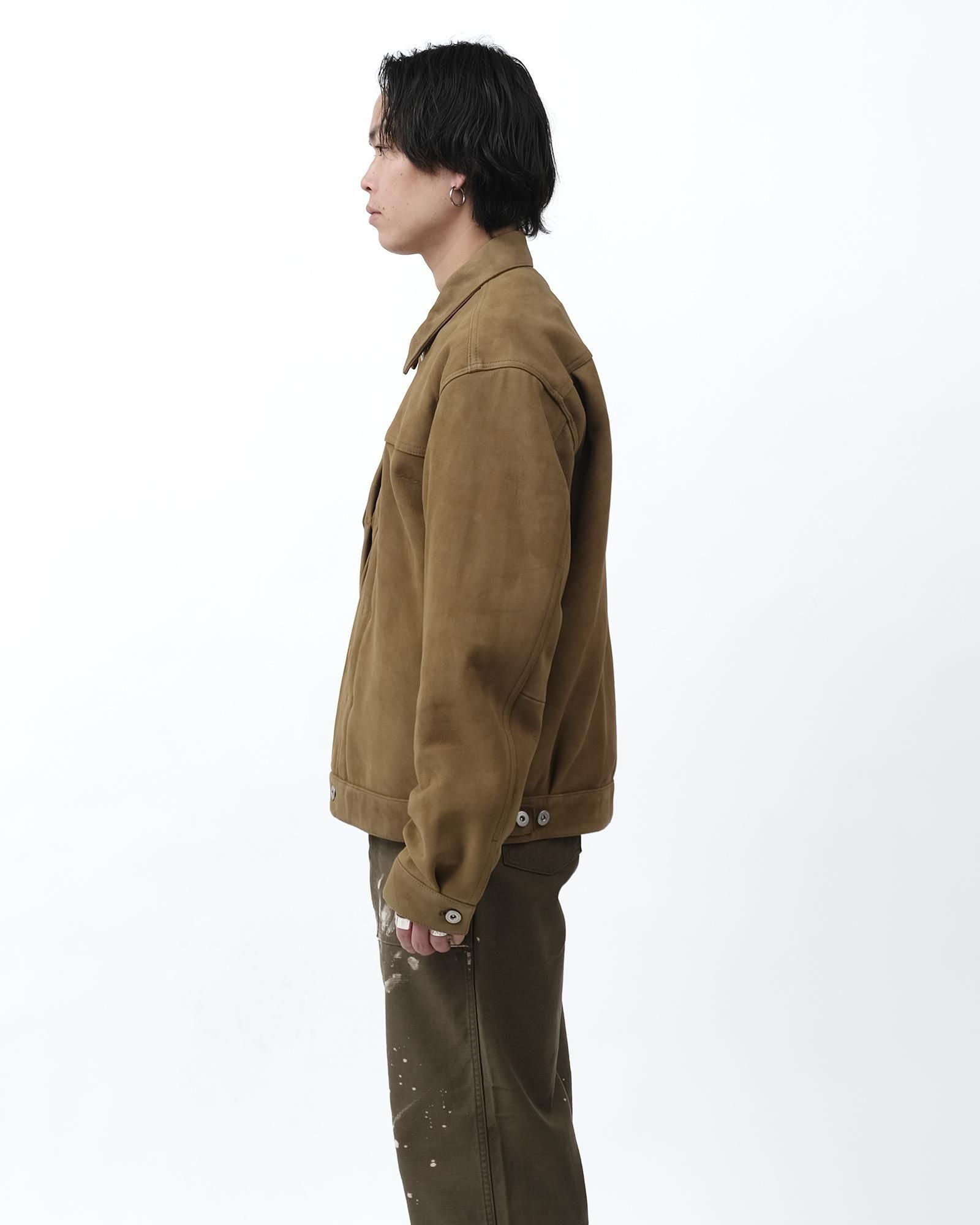 nonnative TRUCKER BLOUSON SHEEP LEATHER #BROWN [NN-J4704]｜Silver