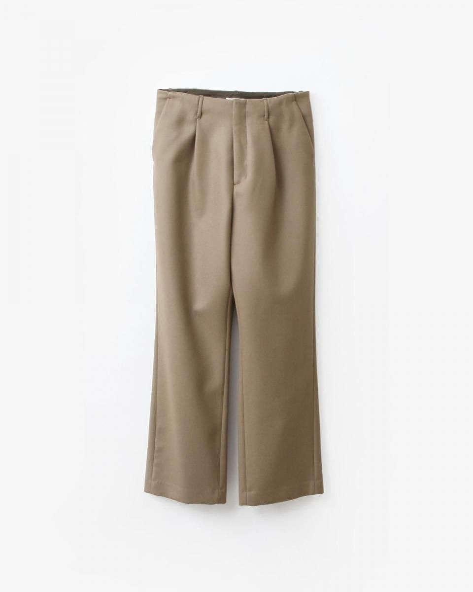 AURALEE LIGHT MELTON SLACKS 3番 AURALEE LIGHT MELTON ONE-TUCK SLACKS #KHAKI BROWN [A25AP03LM