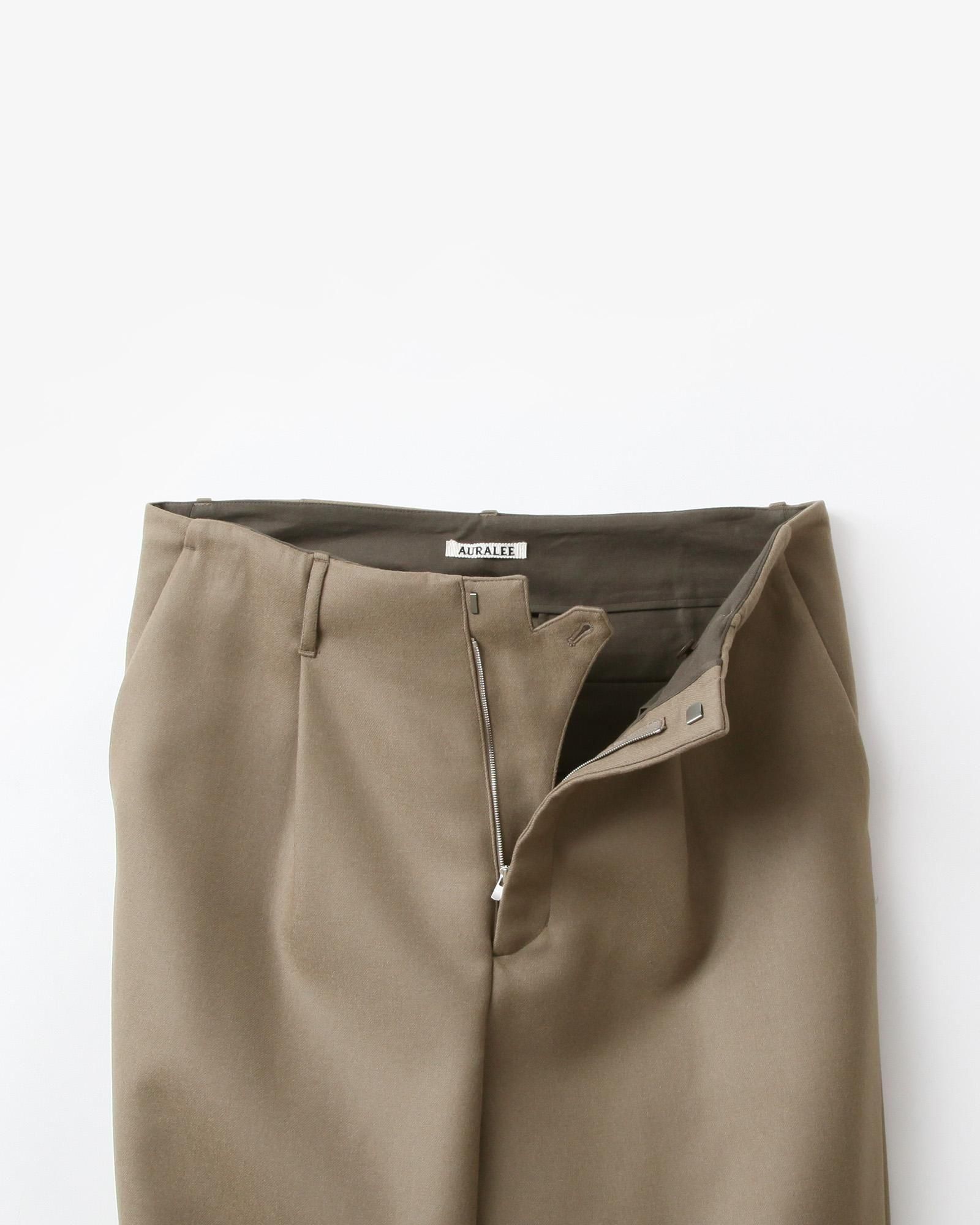 AURALEE LIGHT MELTON SLACKS 3番 LIGHT MELTON ONE-TUCK SLACKS - AURALEE Official Website