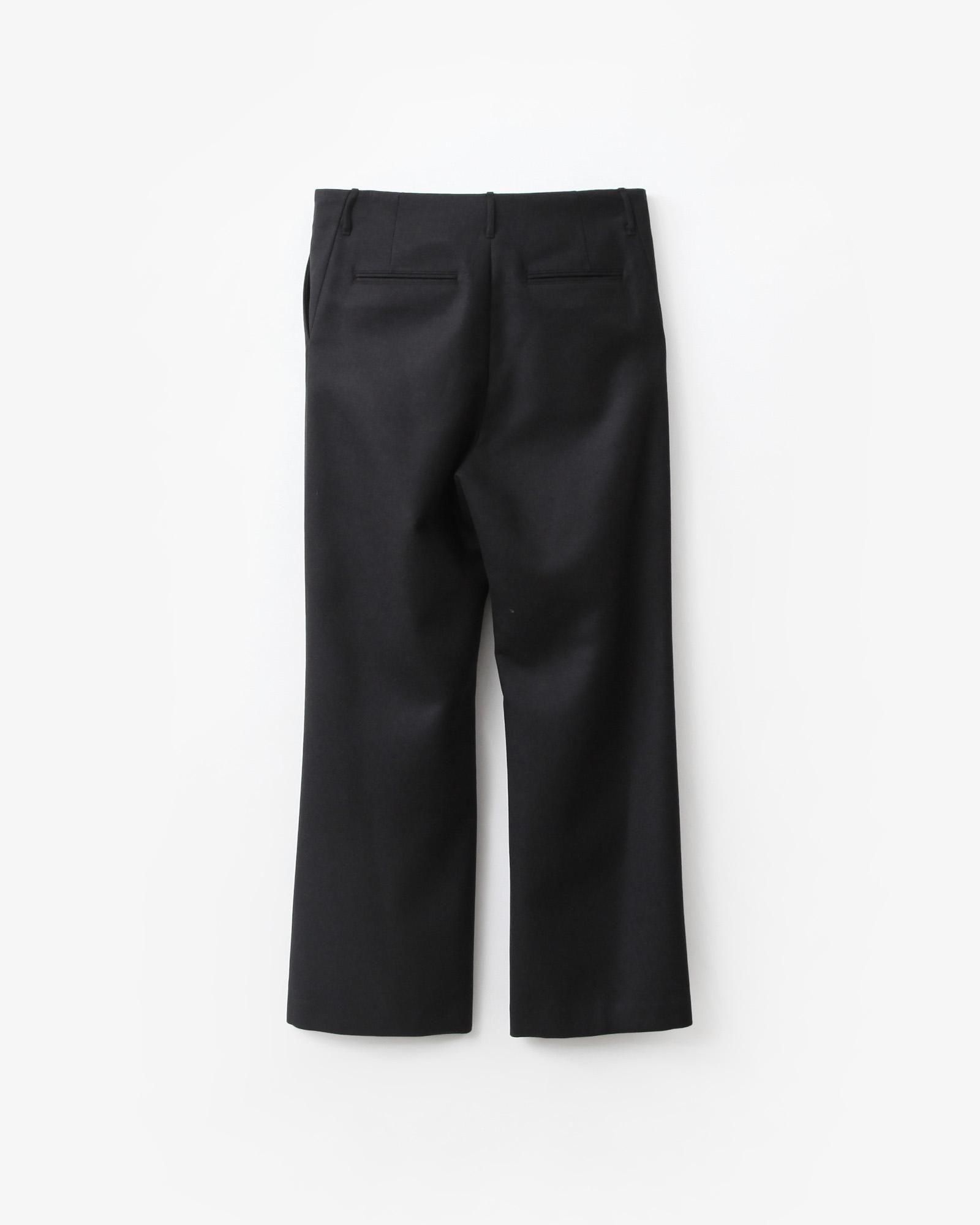 AURALEE LIGHT MELTON ONE-TUCK SLACKS #DARK CHARCOAL [A25AP03LM