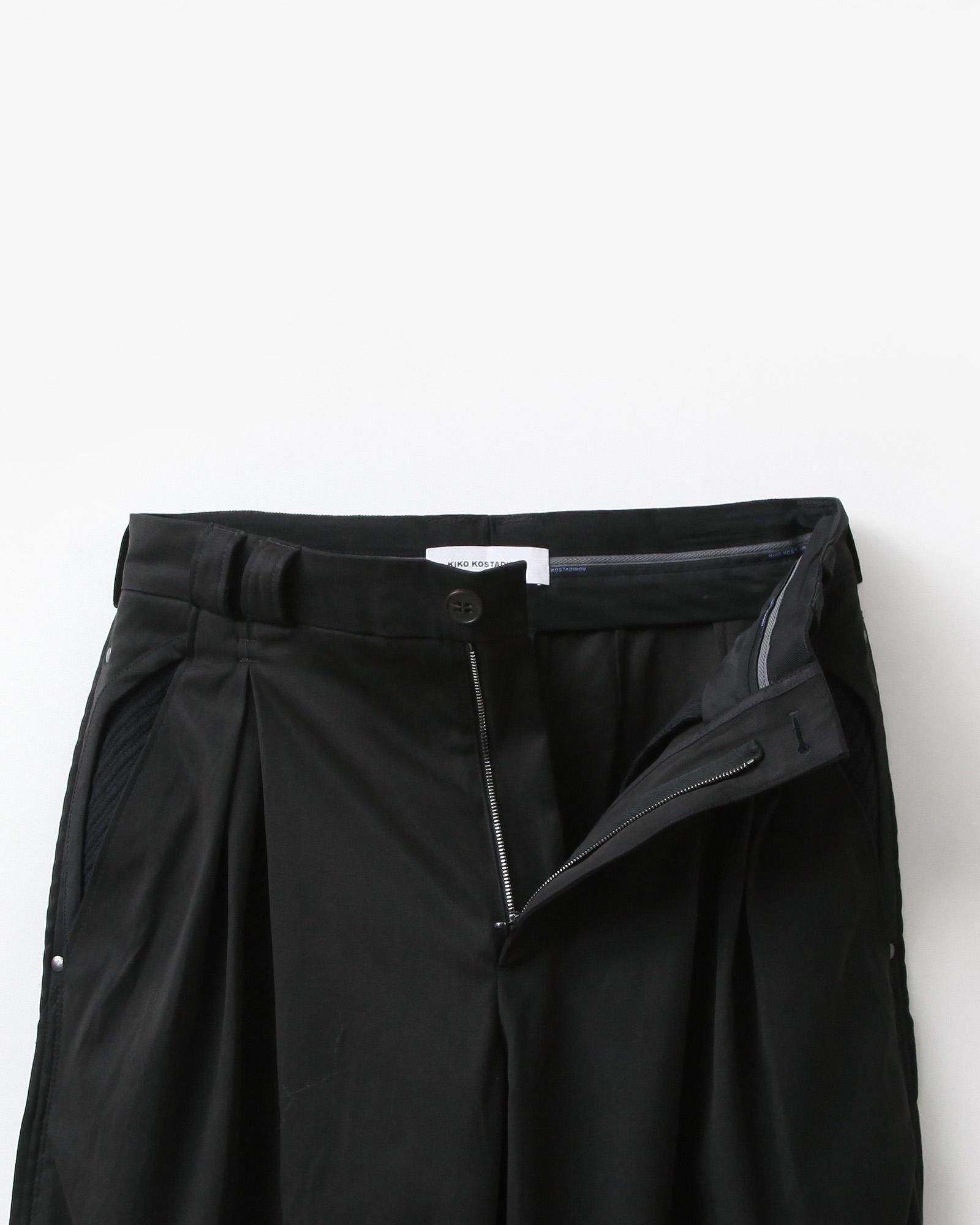KIKO KOSTADINOV HALICS TROUSER #JET BLACK/MATT BLACK [KWAW25T03-9