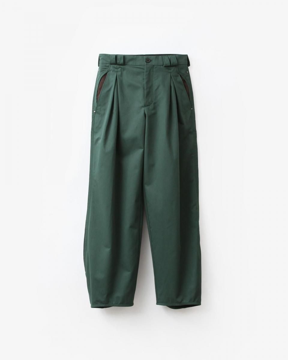 KIKO KOSTADINOV HALICS TROUSER #SPRUCE GREEN/WOOD BROWN [KWAW25T03