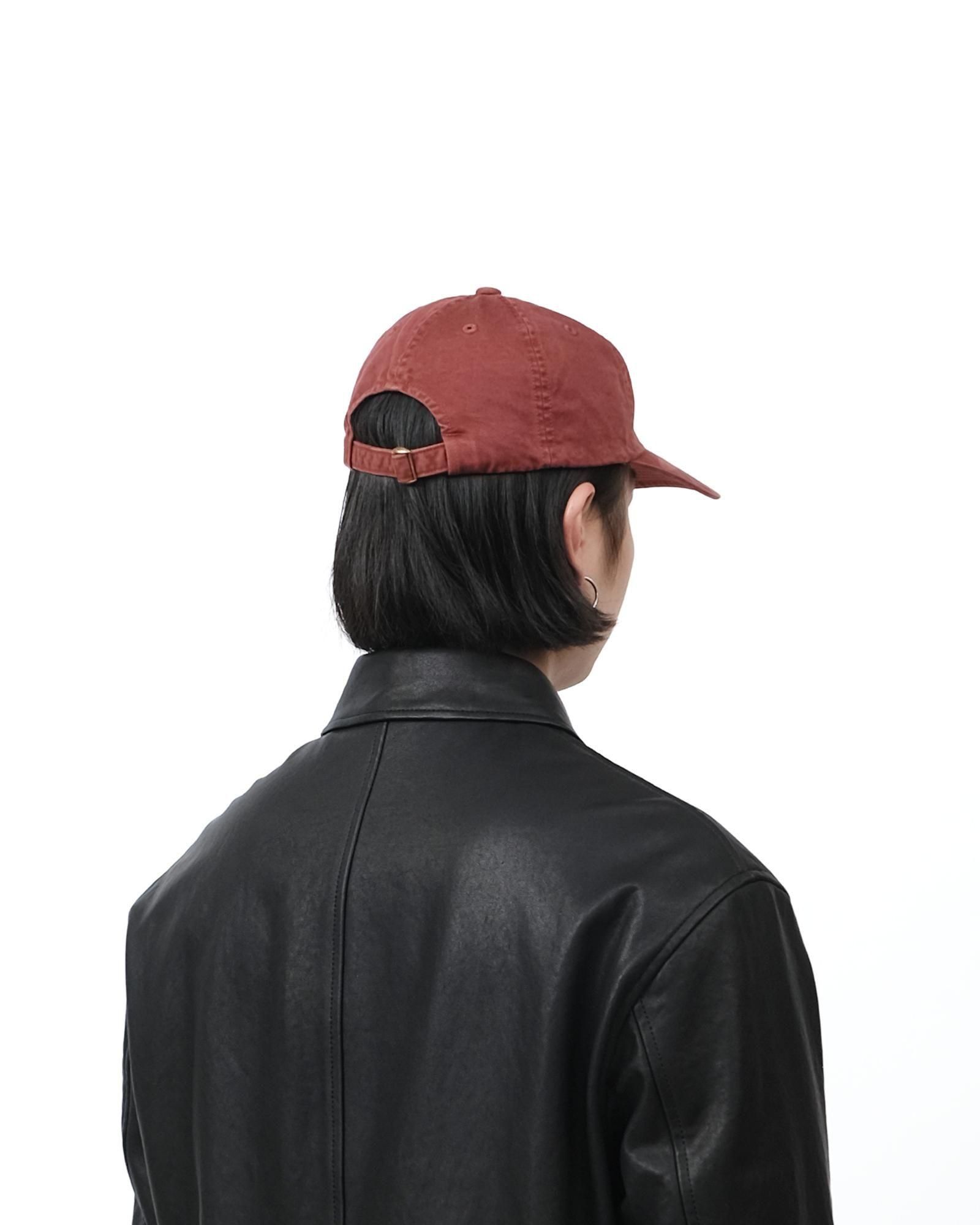 AURALEE GARMENT-DYED FINX CHINO CAP MADE BY KIJIMA TAKAYUKI #RED