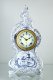 1880年頃　アンソニア社　ロイヤル・ボン窯　デルフト陶器の置時計　アンティーククロック　mcj-4