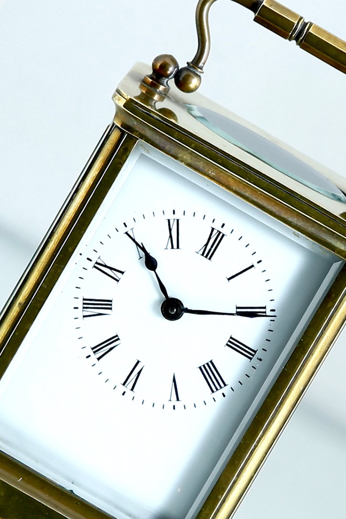 1850年代 キャリッジクロック 枕時計 フレンチアンティーク cc-1 - アンティーク&オールディーズ オンラインストア