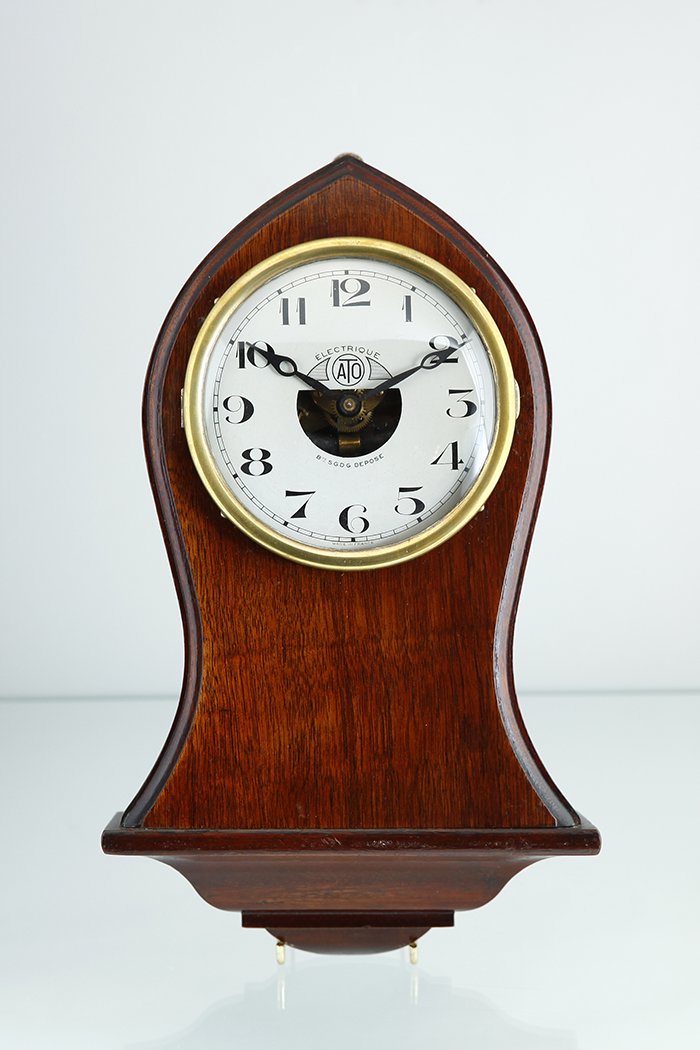アールデコ期 1920年代 ATO社ミニチュアクロック 壁掛け時計 電池駆動