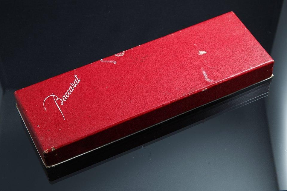 【美品】Baccarat バカラ カトラリーレスト ツイストバンブー12本 美品】Baccarat バカラ カトラリーレスト ツイストバンブー12本