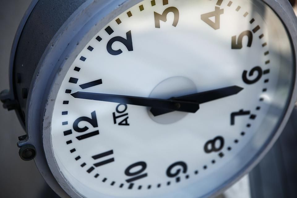 1920年代 ATO社 インダストリアルクロック 両面ダブルフェイス