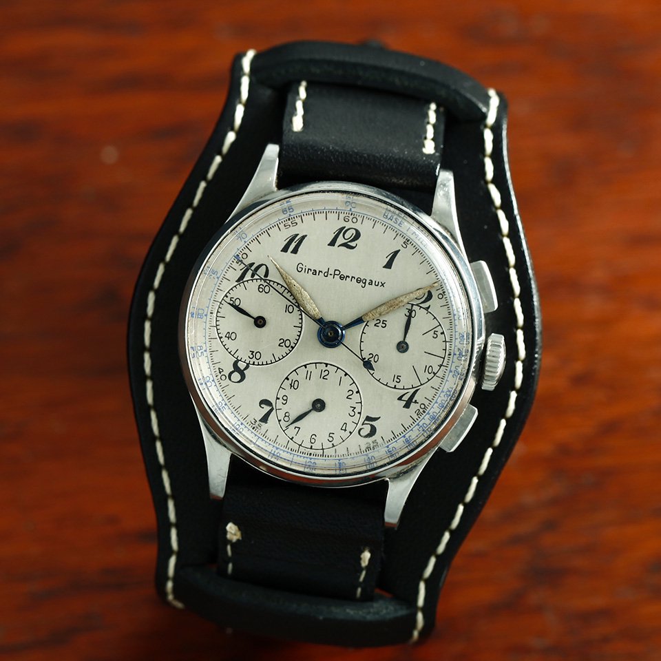 ジラールペルゴ　アンティーク置き時計手巻き式