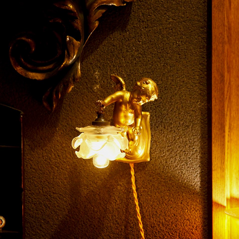 天使の壁灯 1930年代アールデコ期 エンジェル ブラケットライト