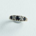 サファイア＆ダイヤモンドのリング　指輪　9KYG　19世紀末　英国ヴィクトリア王朝期　r-21