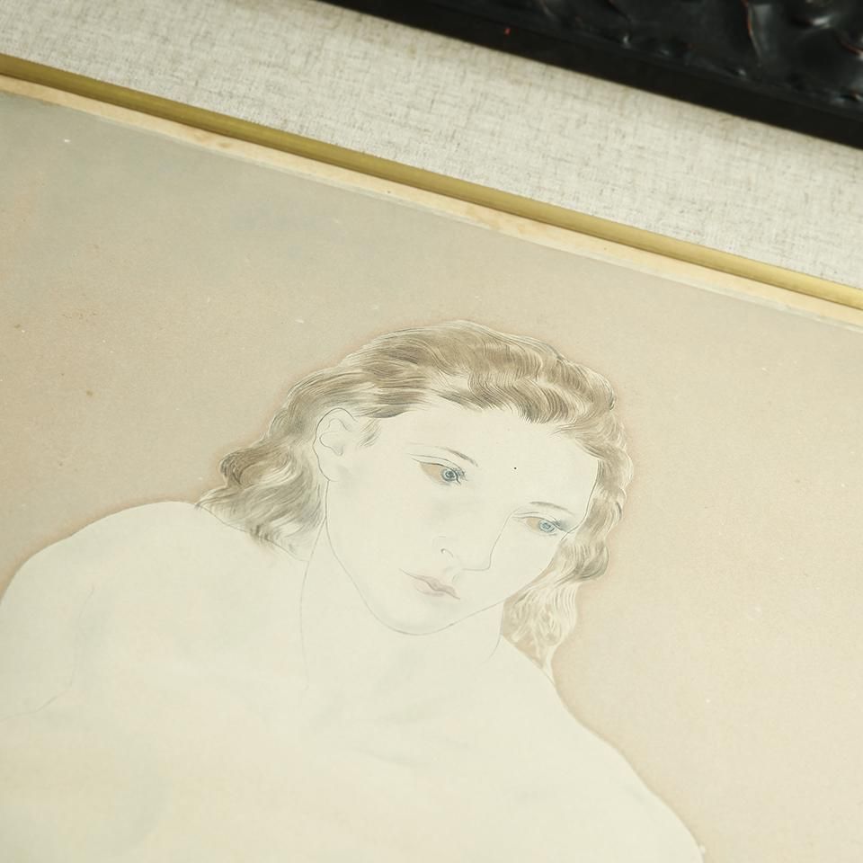 レオナール・フジタ 藤田嗣治 座る裸婦像 Nu assis 1930年