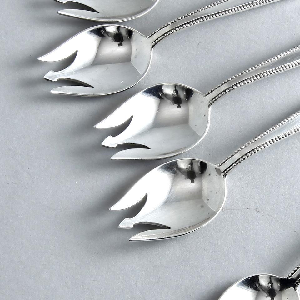 E  スターリングシルバー カトラリーセット GEORGE JENSEN スターリングシルバー カトラリーセット