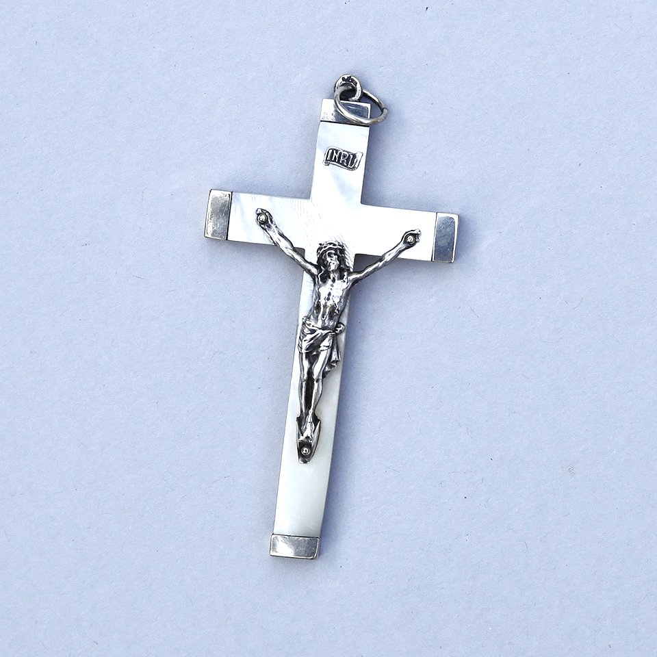 クロス十字架✳︎ペンダントトップ 純銀製 上品✳︎アンティーク 