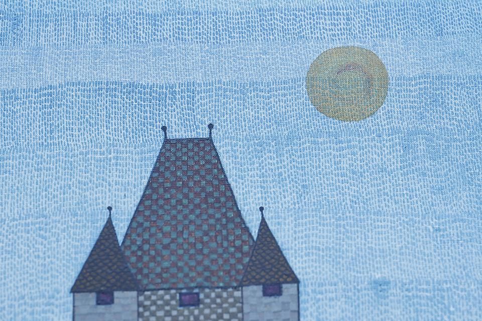 南桂子　城　版画　リトグラフ 南桂子 城 版画 リトグラフ